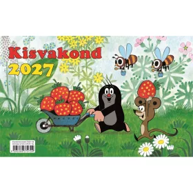   Asztali naptár mini 230mmx145mm, fehérlapok Kisvakond Realsystem 2027.