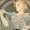 Falinaptár képes lemeznaptár 300x300mm, Alphonse Mucha Realsystem 2027.