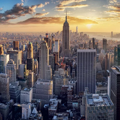 Falinaptár képes lemeznaptár 300x300mm, New York Realsystem 2027.