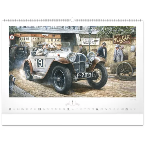 Falinaptár képes  640×420mm Oldtimers  Realsystem 2027.