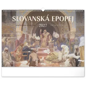   Falinaptár képes  480×330mm The Slav Epic-Alphonse Mucha Realsystem 2027.