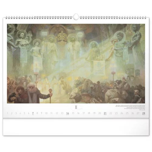 Falinaptár képes  480×330mm The Slav Epic-Alphonse Mucha Realsystem 2027.