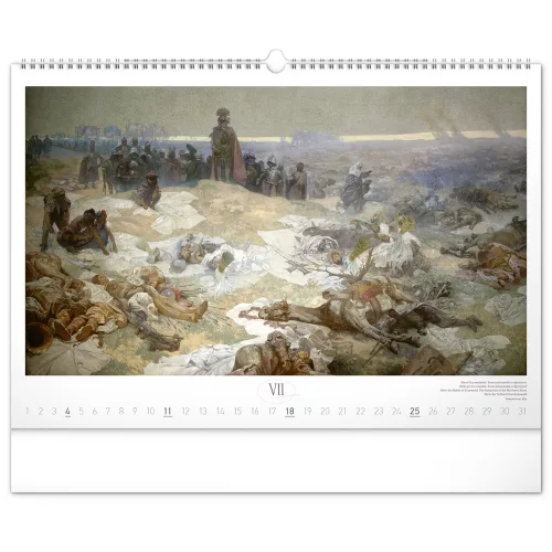 Falinaptár képes  480×330mm The Slav Epic-Alphonse Mucha Realsystem 2027.