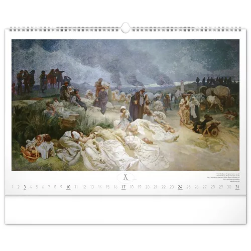 Falinaptár képes  480×330mm The Slav Epic-Alphonse Mucha Realsystem 2027.