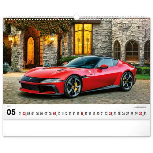 Falinaptár képes  480×330mm Cars  Realsystem 2027.