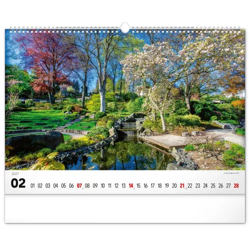Falinaptár képes  480×330mm Gardens  Realsystem 2027.