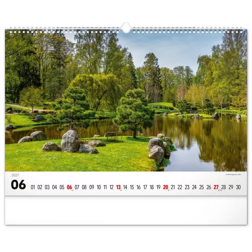 Falinaptár képes  480×330mm Gardens  Realsystem 2027.