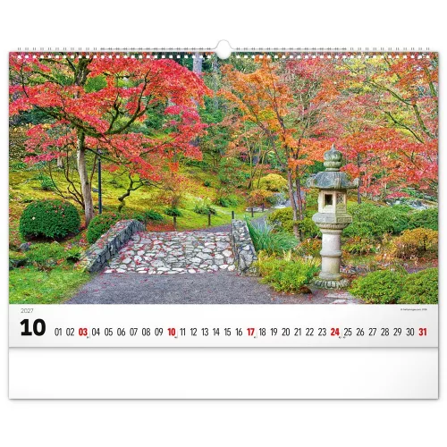 Falinaptár képes  480×330mm Gardens  Realsystem 2027.