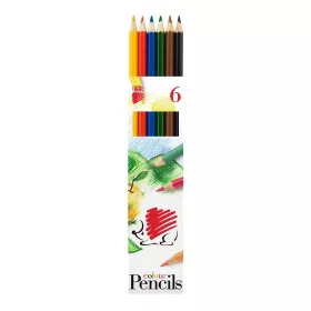   Színes ceruza készlet, hatszögletű Süni Ico 6 klf. szín