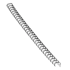   Fém spirál 3:1, 8mm, 36-50lap, Fellowes® 100 db/doboz, fekete