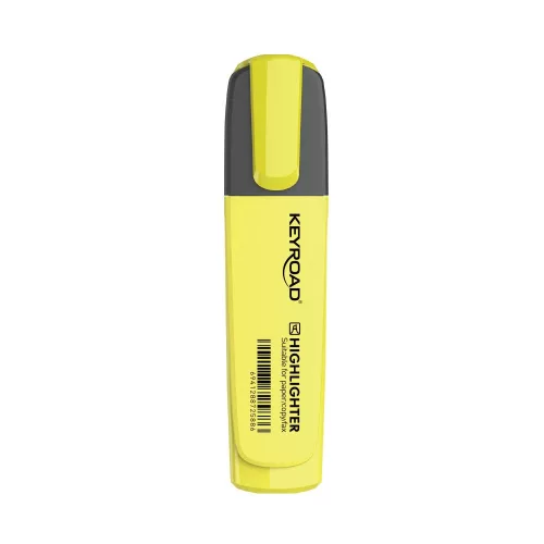 Szövegkiemelő vágott hegyű, lapos test, 28 db/display, Keyroad Fluo neon színek