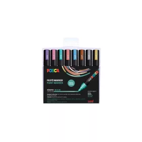   Dekormarker 1,8-2,5mm, Uni Posca PC-5M 8 db-os készlet. metál
