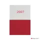 Határidőnapló Contrast A5 napi, fehér lapokkal fehér-piros Dayliner 2027.