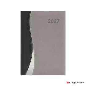   Határidőnapló Dubai A5 napi, fehér lapokkal fekete-szürke Dayliner 2027.