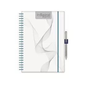   Határidőnapló InSpiral A5 heti, fehér lapokkal GT fehér-kék Dayliner 2027.