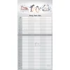 Falinaptár képes 300 x 300 mm, fehér lapokkal Family Planner Dayliner 2027.