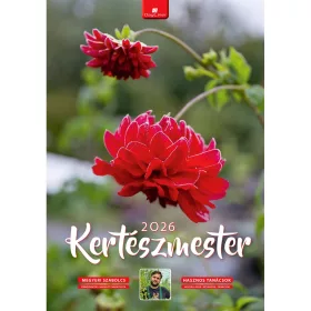   Falinaptár képes 340 × 485 mm, fehér lapokkal Kertészmester Dayliner 2027.