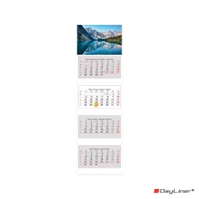   Speditőr naptár 4 tömb, 4 hónap SP-4 330 × 1100 mm, fehér lapokkal Hegy Dayliner 2027.