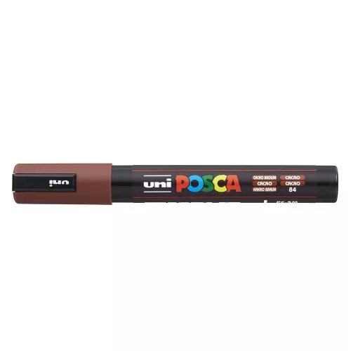 Dekormarker 1,8-2,5mm, Uni Posca PC-5M kakaó