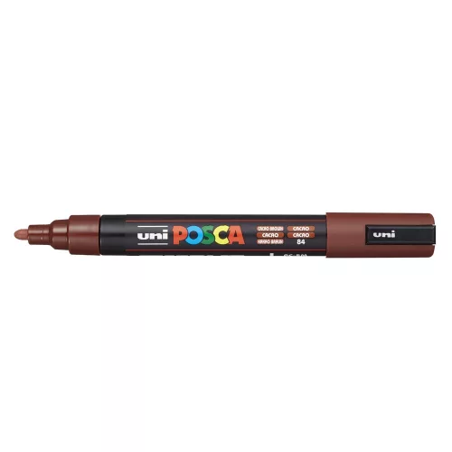 Dekormarker 1,8-2,5mm, Uni Posca PC-5M kakaó