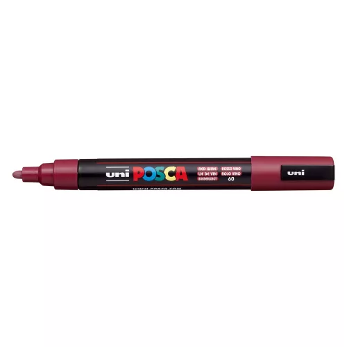 Dekormarker 1,8-2,5mm, Uni Posca PC-5M vörösbor