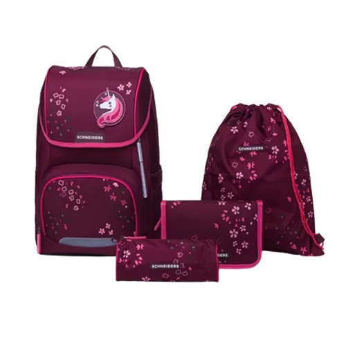 Iskolatáska ergonómiai, lányos 6 részes szett Floral Fantasy Schneiders