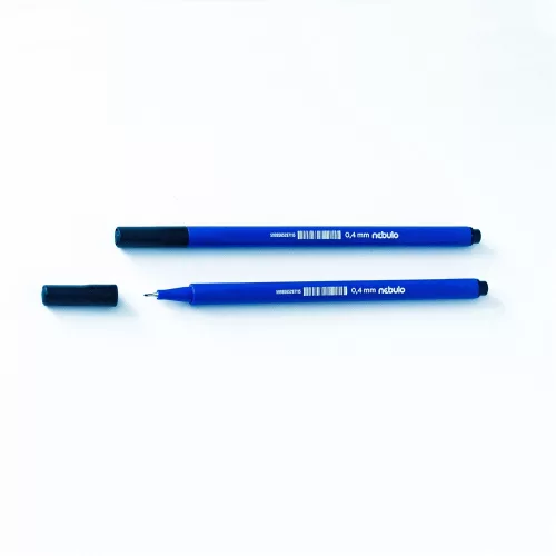 Rostirón, tűfilc 0,4mm, háromszög test Nebulo 722-B, fekete