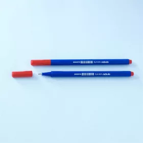   Rostirón, tűfilc 0,4mm, háromszög test Nebulo 722-B, piros