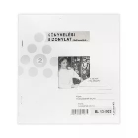   Könyvelési bizonylat 50x2 lapos tömb 203x198 mm B.13-503/V