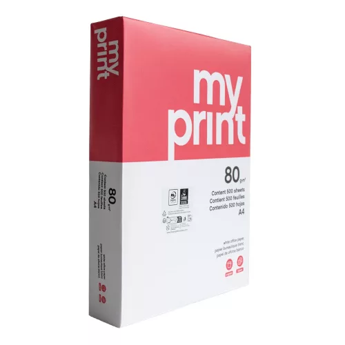 Másolópapír A4, 80g, My Print 500ív/csomag