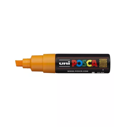 Dekormarker 8mm, Uni Posca PC-8K ragyogó sárga