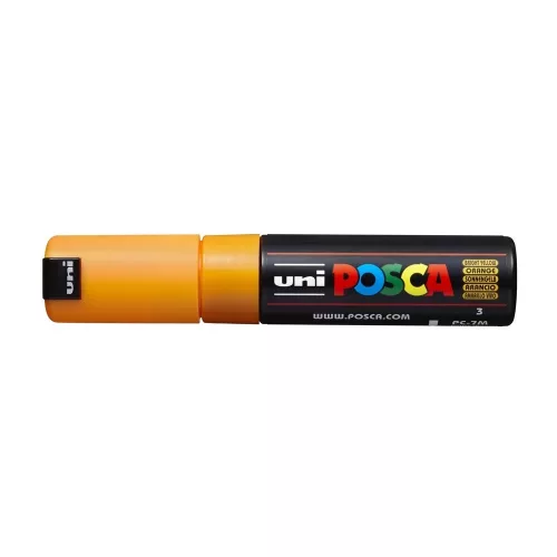 Dekormarker 4,5-5,5mm, Uni-Posca PC-7M ragyogó sárga