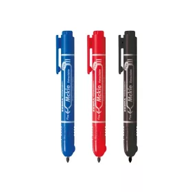   Alkoholos marker 1,3 mm, nyomógombos, Zebra Mckie Retractable írásszín fekete
