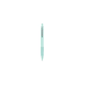 Golyóstoll 1 mm, zöld tolltest, Zebra Z-Grip Pastel, kék