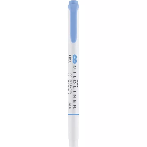 Szövegkiemelő 1,0/3,5 mm, kétvégű Zebra Mildliner Cool & Refined kék
