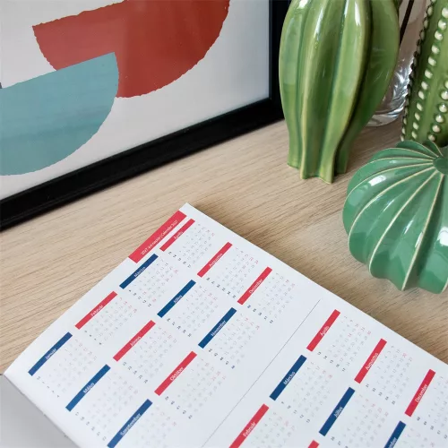 Határidőnapló agenda Standard B/5, heti fehér lapokkal bordó Bluering® 2027.