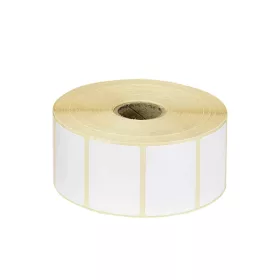   Etikett címke thermo, 38x43mm, tekercses, 1000 címke/tekercs fehér