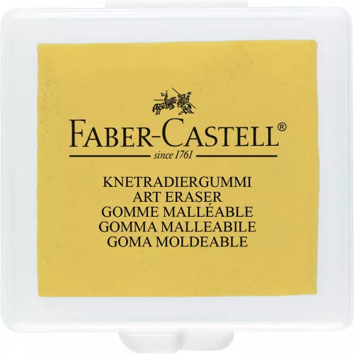 Gyurmaradír műanyag dobozban vegyes színben Faber-Castell sárga,piros,kék