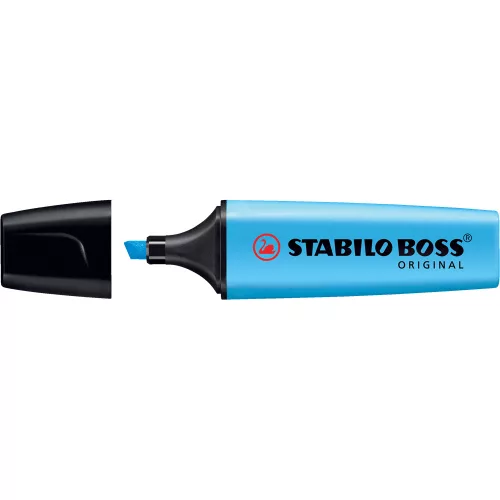 Szövegkiemelő 2-5mm, vágott hegyű, STABILO Boss original kék