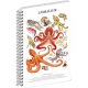Jegyzetfüzet ikerspirálos Animalium – Cephalopods, vonalas, 21x29,7cm A4, Presco