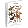 Jegyzetfüzet ikerspirálos Animalium – Artiodactyls, sima, 21x29,7cm A4, Presco
