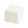 Kockatömb 8x8x6,5cm, ragasztás nélküli, transzparens tartóban 80% fehérség Bluering® fehér