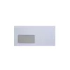 Boríték LC6/5 enyvezett bélésnyomott bal ablakos 35x90mm 114x229mm B20A20 külső záródású Bluering® fehér