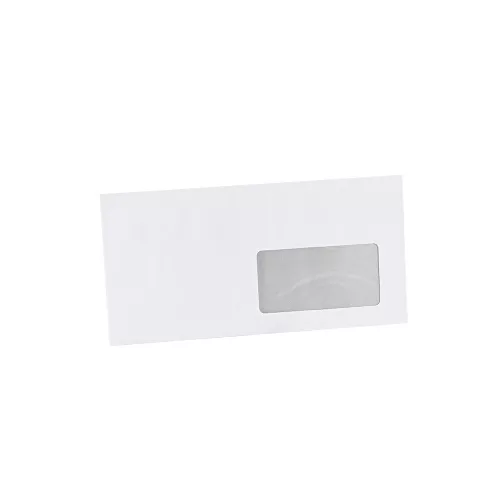 Boríték LA4 enyvezett bélésnyomott jobb ablakos 45x90mm 110 × 220mm J28A20 Bluering® fehér