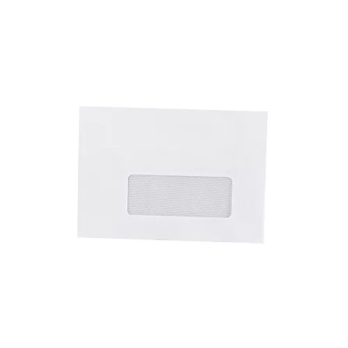 Boríték LC/6 enyvezett bélésnyomott jobb ablakos 35x90mm 114x162mm J28A20 Bluering® fehér