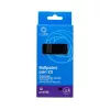 Golyóstoll 0,8mm, nyomógombos műanyag fekete test, Bluering® Z3, írásszín fekete