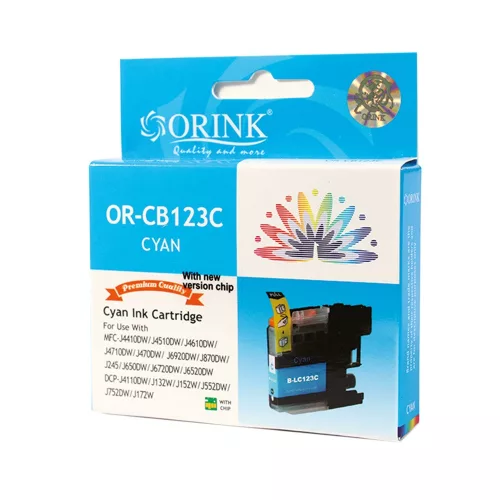 Brother LC123 tintapatron cyan ORINK