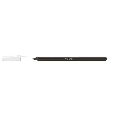 Golyóstoll 0,7mm, kupakos, Ico Signetta, írásszín fekete