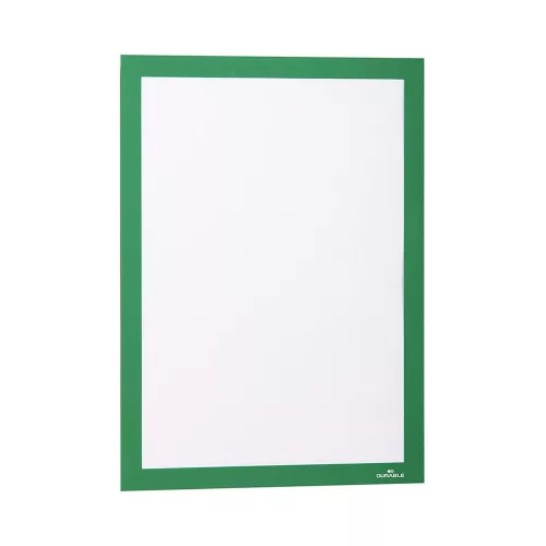 Infókeret A3, XXL csomag, 6 db/csomag, Durable Duraframe® zöld