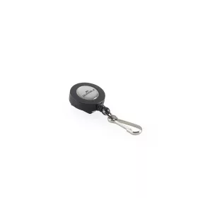  Névjegykitűzőhöz karabineres tartó kihúzható kerek fekete Durable 8221/58